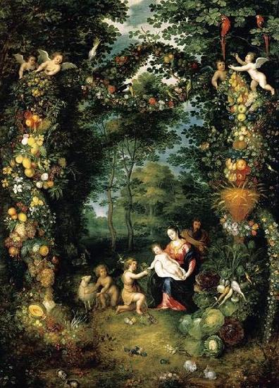 Jan Brueghel the Younger The Holy Family with St John China oil painting art